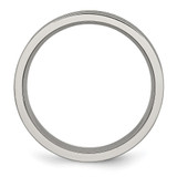 Chisel Titanium Brushed and Polished 6mm Grooved Band - TB-6B422F97-1142