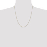 14K 22 inch .8mm Diamond-cut Cable with Lobster Clasp Chain
