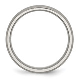 Chisel Titanium Brushed and Polished 6mm Grooved Band - TB-83B2B5A0-6266