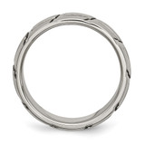 Chisel Titanium Brushed and Polished 8mm Band - TB-D87EB07E-3723