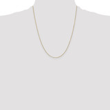 14K 22 inch .9mm Diamond-cut Round Open Link Cable with Lobster Clasp Chain