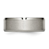 Chisel Titanium Brushed and Polished 8mm Beveled Edge Band - TB-8C6F49D4-3285