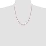 14K 22 inch 1.05mm Diamond-cut Spiga with Lobster Clasp Chain