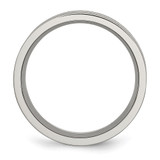 Chisel Titanium Brushed and Polished 8mm Grooved Band - TB-ADA777AB-9274