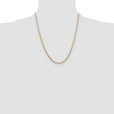 14K 22 inch 1.3mm Franco with Lobster Clasp Chain