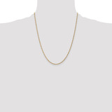 14K 22 inch 1.40mm Singapore with Spring Ring Clasp Chain