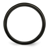 Chisel Titanium Brushed and Polished Black IP-plated Swirl Design 8mm Band - TB-73318DEC-5325