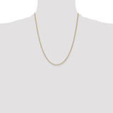 14K 22 inch 1.5mm Lightweight Flat Anchor Link with Lobster Clasp Pendant Chain