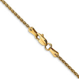 14k 22 inch 1.5mm Parisian Wheat with Lobster Clasp Chain
