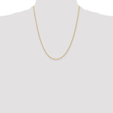 14k 22 inch 1.5mm Parisian Wheat with Lobster Clasp Chain