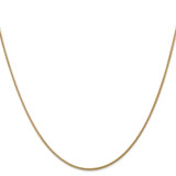 14K 22 inch 1.6mm Round Snake Lobster Clasp Chain
