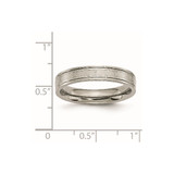 Chisel Titanium Brushed Center 4mm Roman Numerals Band - TB-14E31233-5866