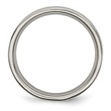 Chisel Titanium Brushed Center 4mm Roman Numerals Band - TB-D1797A5B-4934
