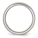 Chisel Titanium Brushed Center 6mm Beveled Edge Band - TB-1D286443-9123