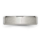 Chisel Titanium Brushed Center 6mm Beveled Edge Band - TB-1D286443-9123