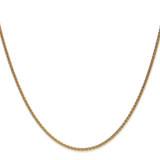 14K 22 inch 1.7mm Spiga with Lobster Clasp Chain
