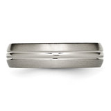 Chisel Titanium Brushed Center 6mm Grooved Band - TB-769503EE-3783