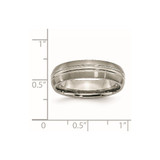 Chisel Titanium Brushed Center 6mm Grooved Band - TB-769503EE-3783