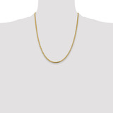 14K 22 inch 2.3mm Franco with Lobster Clasp Chain