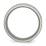 Chisel Titanium Brushed Center 9mm Scroll Design Band - TB-9D4BB27F-4549