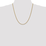 14K 22 inch 2.5mm Regular Rope with Lobster Clasp Chain
