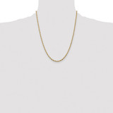 14K 22 inch 2.8mm Semi Solid Rope with Lobster Clasp Chain