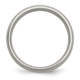 Chisel Titanium Brushed with 14k Gold Inlay 6mm Band - TB-7932394E-7188