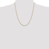 14K 22 inch 2mm Round Open Link Cable with Lobster Clasp Chain