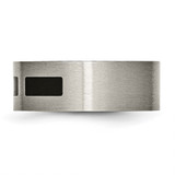 Chisel Titanium Brushed with Black Rubber 8mm Flat Band - TB-F6BD65E9-3465