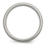 Chisel Titanium Brushed with Sterling Silver Inlay 6mm Band - TB-A9E7FD9E-7389
