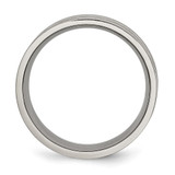 Chisel Titanium Brushed Yellow IP-plated 8mm Grooved Band - TB-7BF963E1-6512