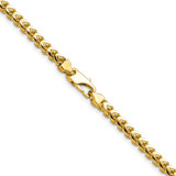 14K 22 inch 3.7mm Franco with Fancy Lobster Clasp Chain