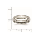 Chisel Titanium Polished 5mm Half Round Band - TB-DC348DDE-2589