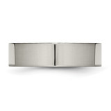 Chisel Titanium Polished 6mm Flat Band - TB-792BD36A-8311