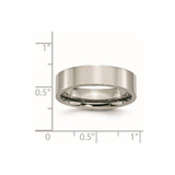 Chisel Titanium Polished 6mm Flat Band - TB-E6447F13-5599