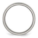Chisel Titanium Polished 6mm Grooved and Beaded Edge Band - TB-7EDCFFD5-4629