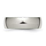 Chisel Titanium Polished 7mm Half Round Band - TB-9297AE1C-9837