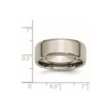 Chisel Titanium Polished 8mm Beveled Edge Band - TB-281027D6-1066