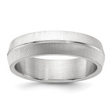 Chisel Titanium Polished and Textured 6mm Band - TB-0DE80F60-2036