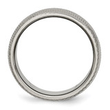 Chisel Titanium Polished and Textured 8mm Band - TB-44DE3FD8-6916