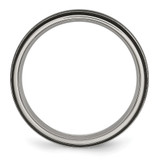 Chisel Titanium Polished Black IP-plated 6mm Grooved Band - TB-BC55602A-4447