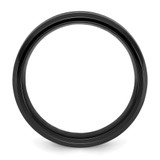 Chisel Titanium Polished Black IP-plated Brushed Center 8mm Band - TB-F72EF000-4722