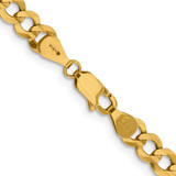 14K 22 inch 5.9mm Lightweight Flat Cuban with Lobster Clasp Chain