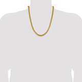 14K 22 inch 6.25mm Solid Miami Cuban Link with Lobster Clasp Chain