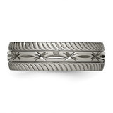 Chisel Titanium Polished Diamond Cut 7mm Band - TB-401A9E2F-4289