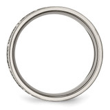Chisel Titanium Polished Serenity Prayer Laser Design 8mm Flat Band - TB-63E1AFDB-9933