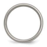 Chisel Titanium Polished with 14k Gold Inlay 5mm Band - TB-0E5F57A9-8862