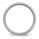 Chisel Titanium Polished with 14k Gold Inlay 8mm Band - TB-468104AD-8556