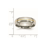 Chisel Titanium Polished Yellow IP-plated 6mm Grooved Band - TB-C14928ED-7684