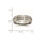 Chisel Titanium Satin 6mm Grooved Band - TB-BFD99C28-7283